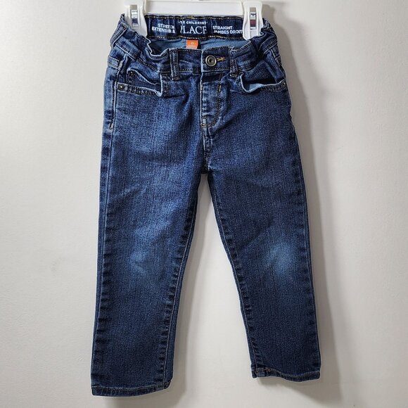 Childrens Place Blue Jeans With Adjustable Waist 4T - Picture 1 of 8